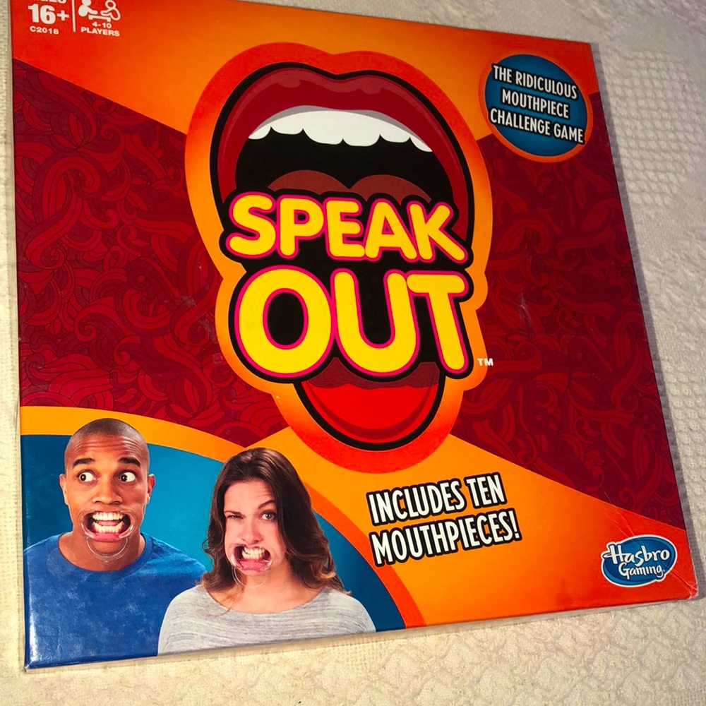 Hasbro game Speak Out 😂😬